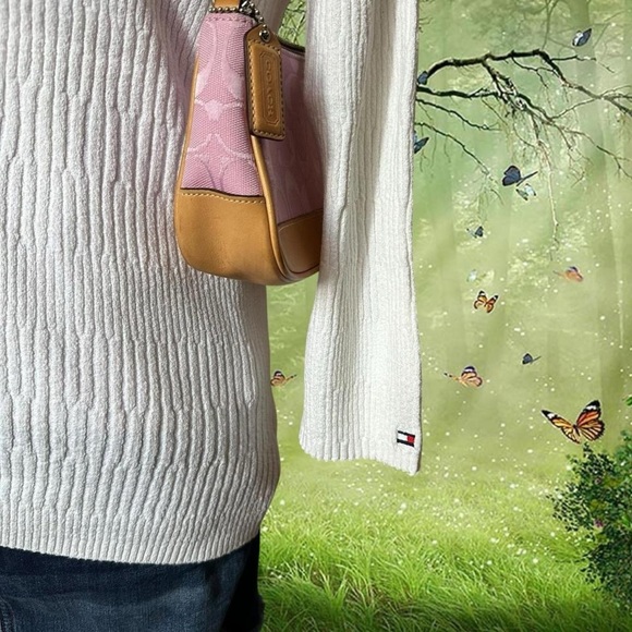 Vintage Tommy Hilfiger Babydoll 3/4 Sleeve Sweater Size L - Picture 5 of 8